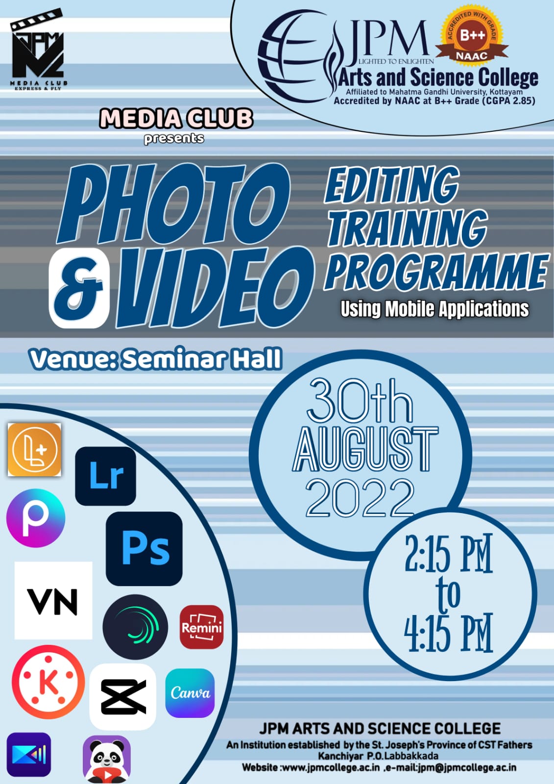 Photo and Video Editing Training Programme